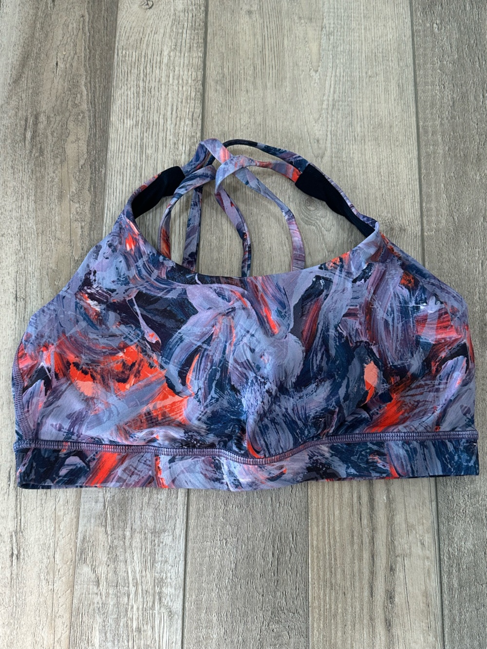 lululemon athletica Abstract Swirl Strappy Sports Bra - Purple & Orange